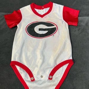 UGA jersey onesie. Size 6-9 months